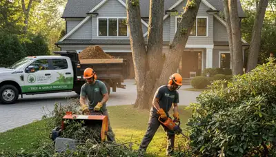 Professional shrub removal service in Lakeland, FL clearing overgrown plants and bushes safely