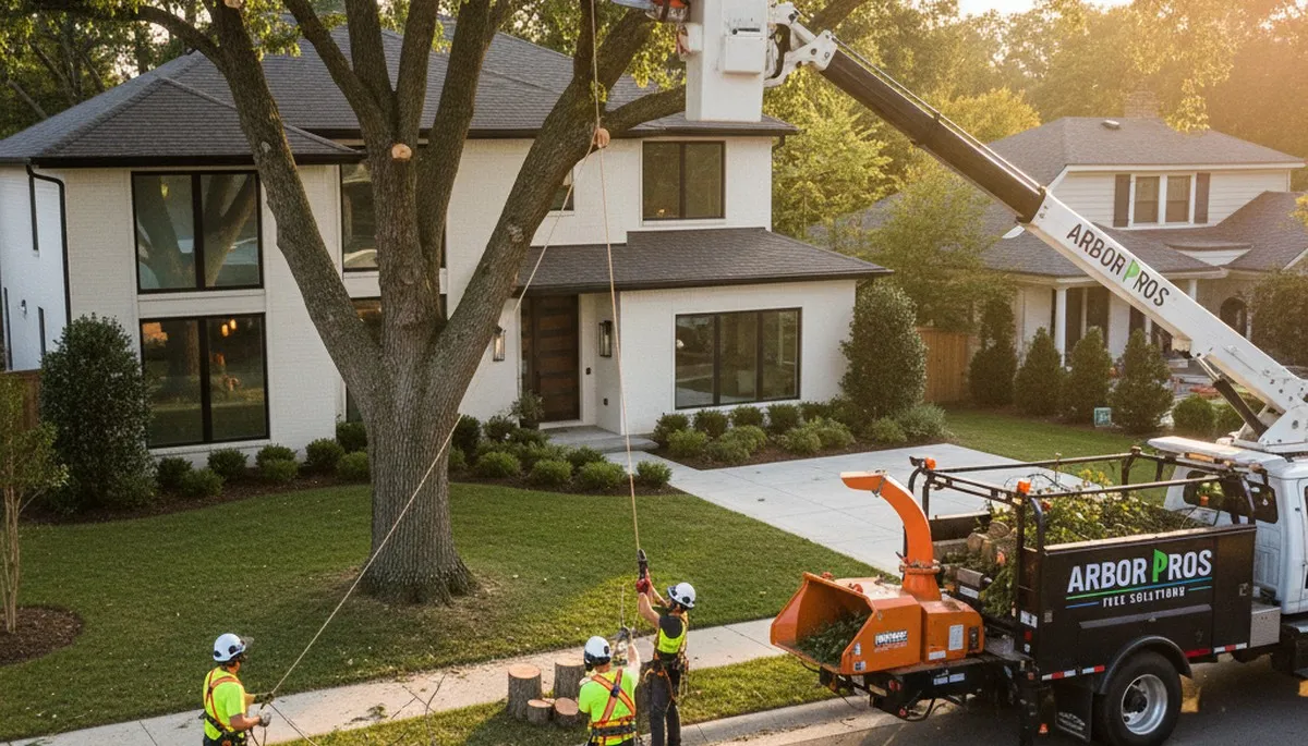 Professional tree removal service in Lakeland, FL by Chop Chop Tree experts on site