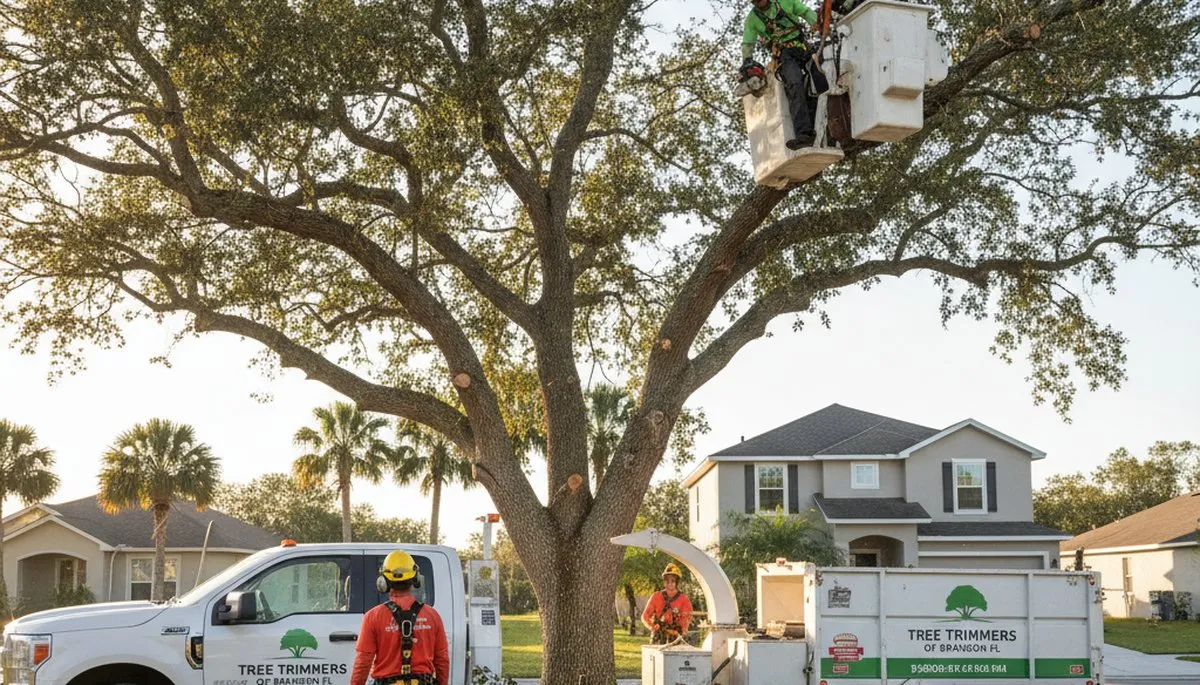 Professional tree removal service in Lakeland FL by certified arborists using expert equipment
