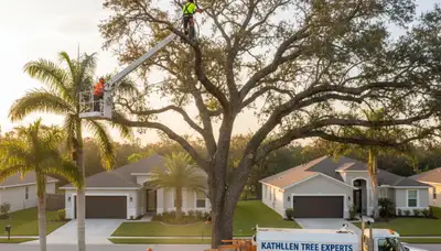 Professional tree removal service in Lakeland FL safely cutting and clearing trees